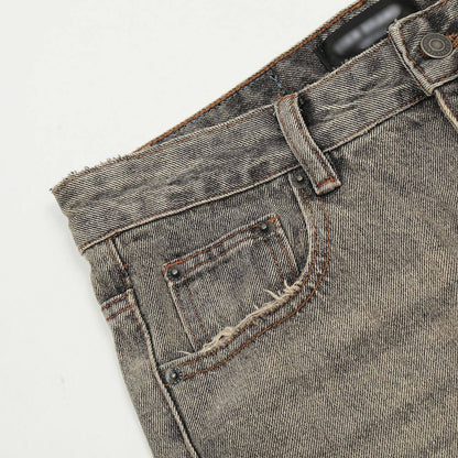 Washed Blue Flare Jeans