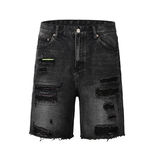 Black Color Shorts Jeans