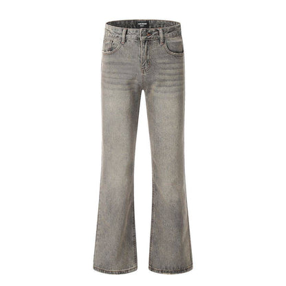 Washed Blue Flare Jeans