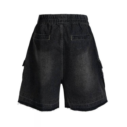 Dark Utility Shorts Jeans