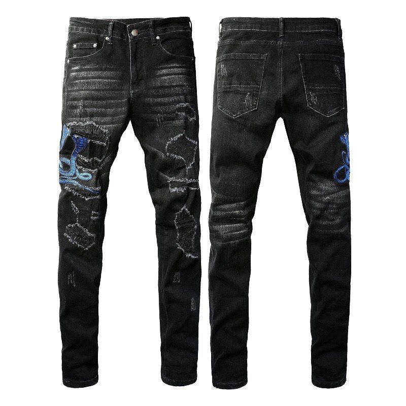 Blue Snake Jeans