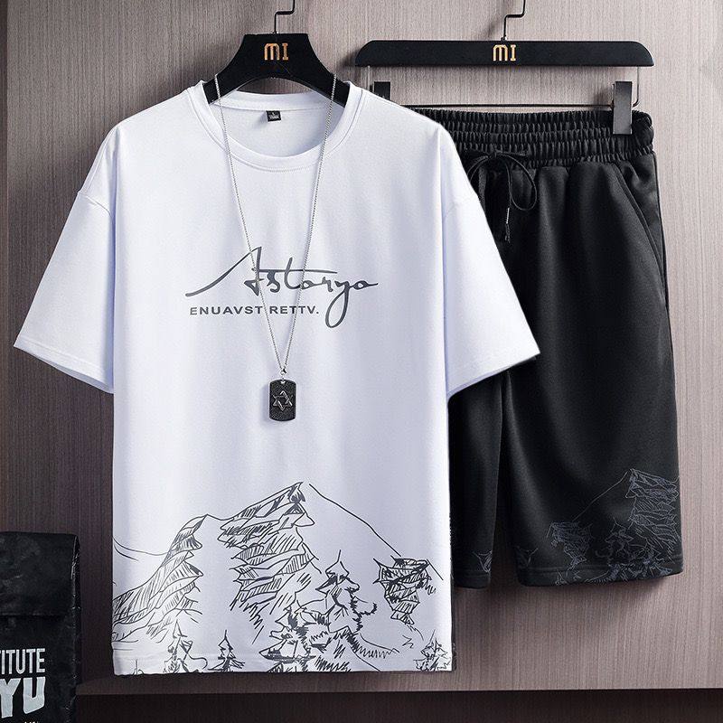 Matching men's Savvy shorts and t-shirt